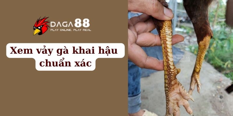 Cách để xem vảy gà khai hậu chuẩn xác 